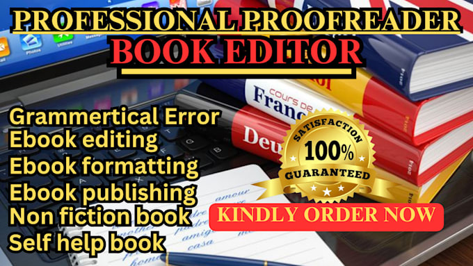 Bestseller - be your professional book editor, copy editing and proofread your book