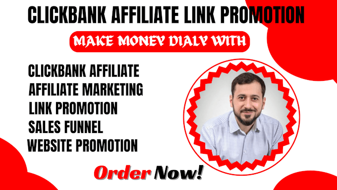 Gig Preview - Clickbank affiliate link promotion, affiliate marketing clickbank link promotion