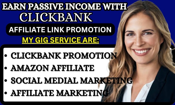 Gig Preview - Clickbank affiliate link promotion, affiliate marketing affiliate link promotion