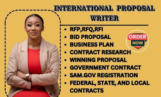 Gig Preview - Write winning proposal bid proposal rfp rfq contract research and business plan