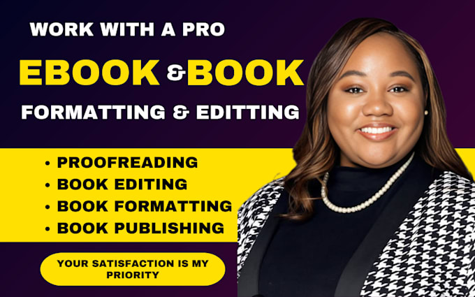 Gig Preview - Format fix edit proofread ebook paperback formatting my amazon KDP book editor