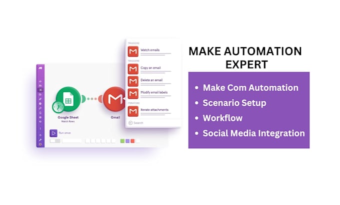 Gig Preview - Make com automation, make com, api integration, zapier integration latenode make