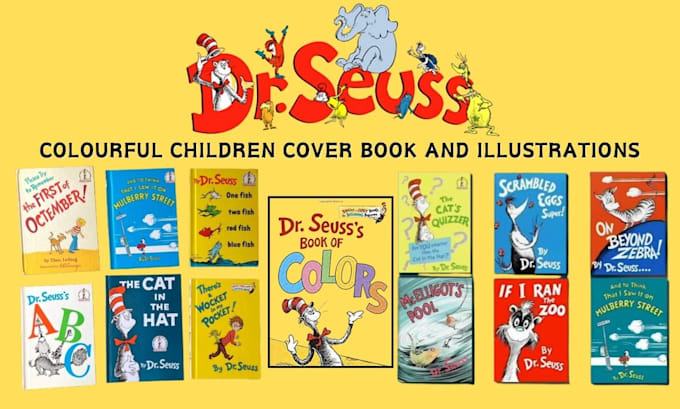 Gig Preview - Design a colourful dr seuss children book cover and illustration