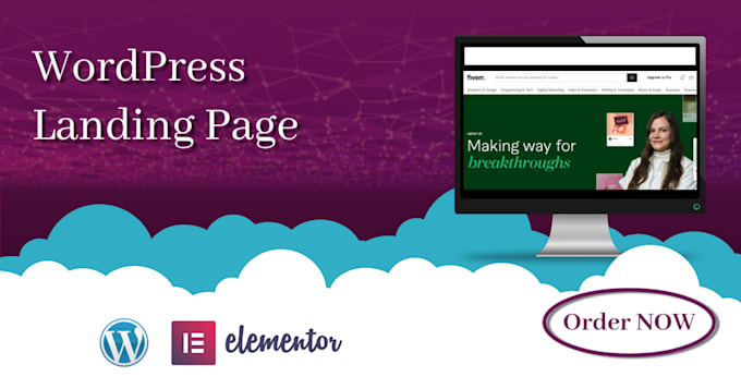 Gig Preview - Responsive and custom wordpress landing page design