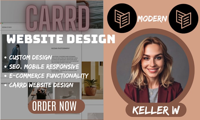 Gig Preview - Build design or redesign carrd website, website landing page squarespace website