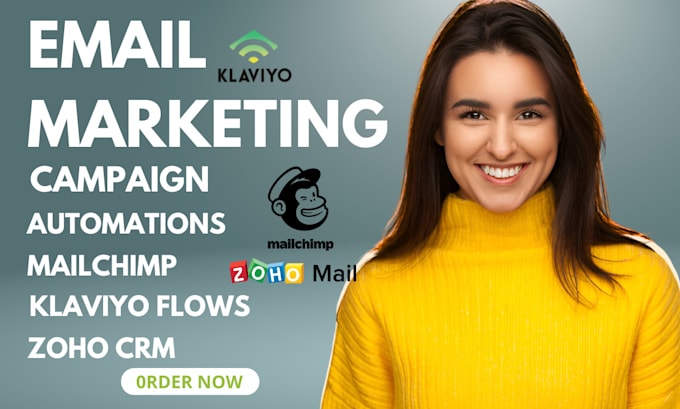 Gig Preview - Design shopify klaviyo email marketing newsletter mailchimp campaign automation