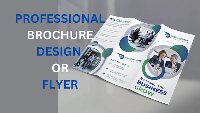 Gig Preview - Design trifold brochure business flyer company profile bifold booklet design