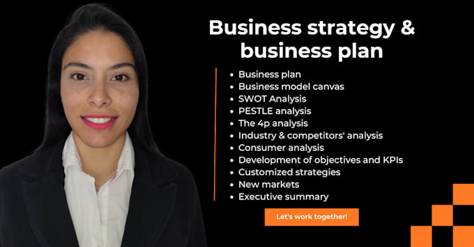 Gig Preview - Design a business strategy and business plan