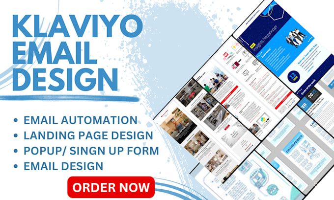 Gig Preview - Do klavyo email design, mailchimp email flows mailerlite newsletter