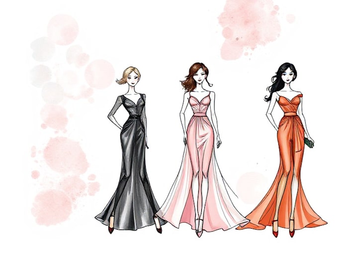 Gig Preview - Draw fashion illustration of your design or collection