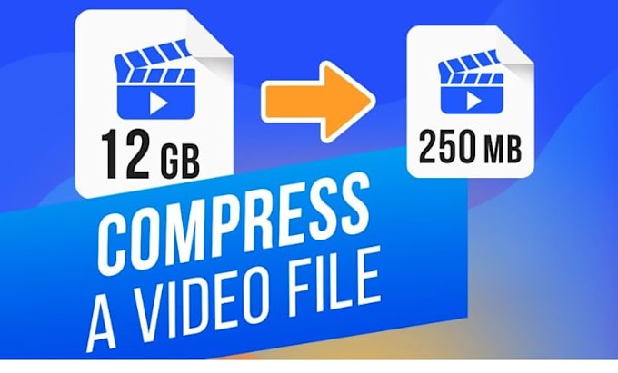 Gig Preview - Compress your video file size with no quality loss