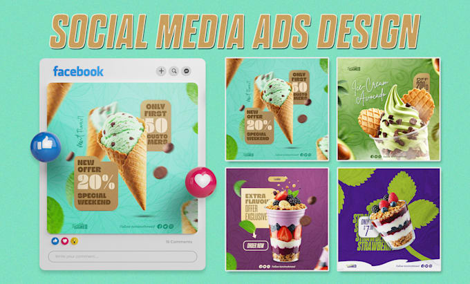 Gig Preview - Design food menus, posters, flyers, and social media ads