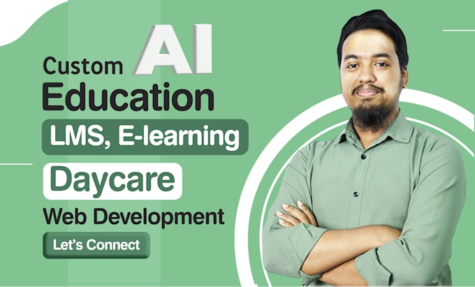 Gig Preview - Do education website, lms website, elearning, daycare website with ai chatbot