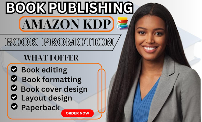 Gig Preview - Publish and kdp book book publishing amazon publishing kindle publishing