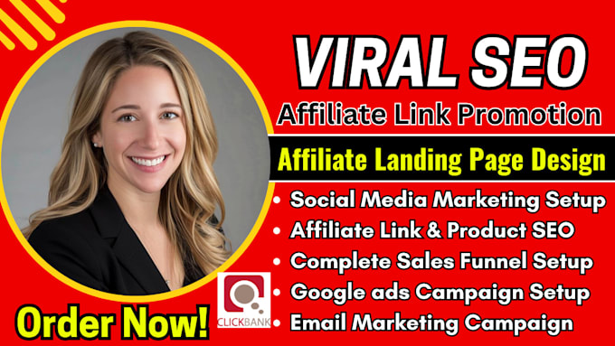 Gig Preview - Do viral affiliate link promotion affiliate marketing clickbank link promotion