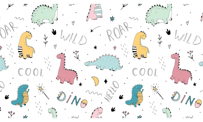 Gig Preview - Do seamless pattern  cute fun and baby friendly designs