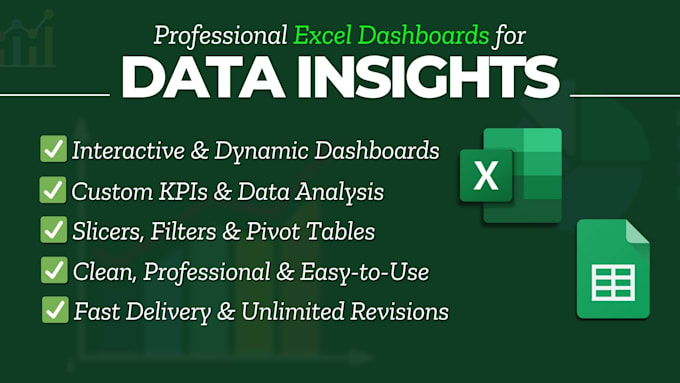 Gig Preview - Create a professional interactive excel dashboard for data analysis