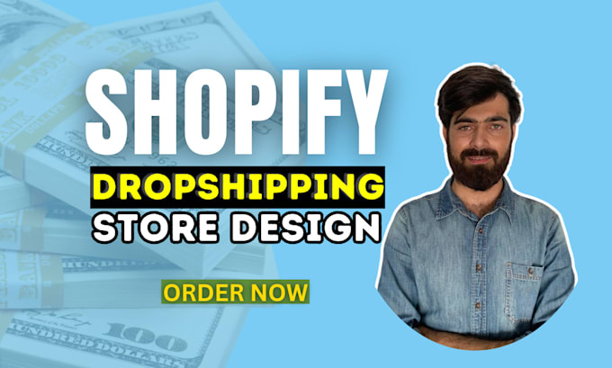 Gig Preview - Design, redesign shopify store, shopify dropshipping store, shopify website