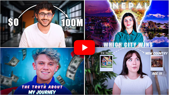 Gig Preview - Design attractive youtube thumbnails to boost clicks and views in 3hrs