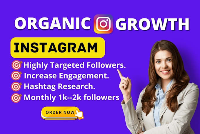 Gig Preview - Do instagram marketing, grow and promote your page