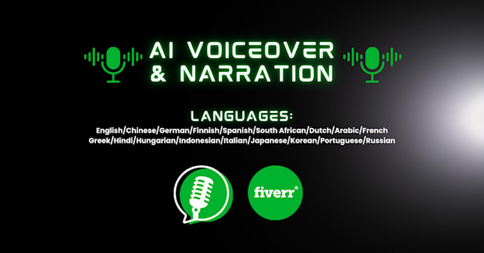 Gig Preview - Provide realistic ai voiceovers in various accents