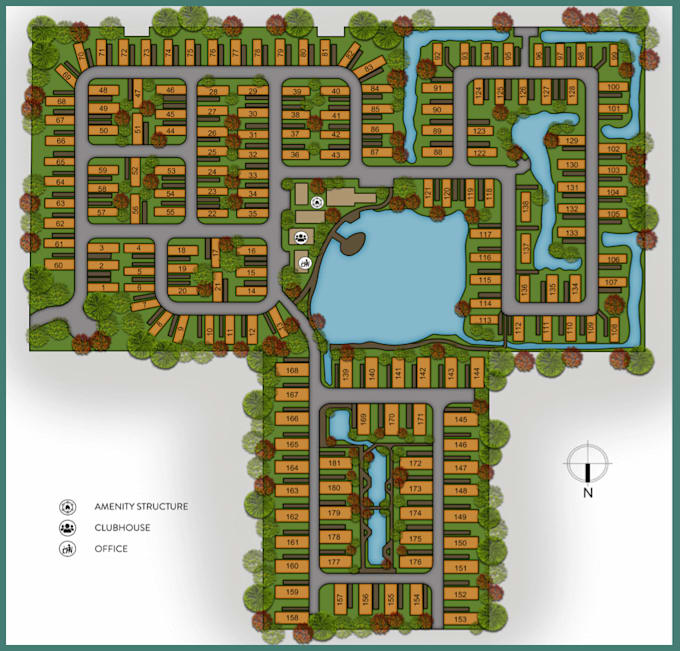 Gig Preview - Do real estate site plan and architectural site plan render