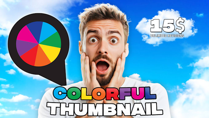 Gig Preview - Design you colourful thumbnail