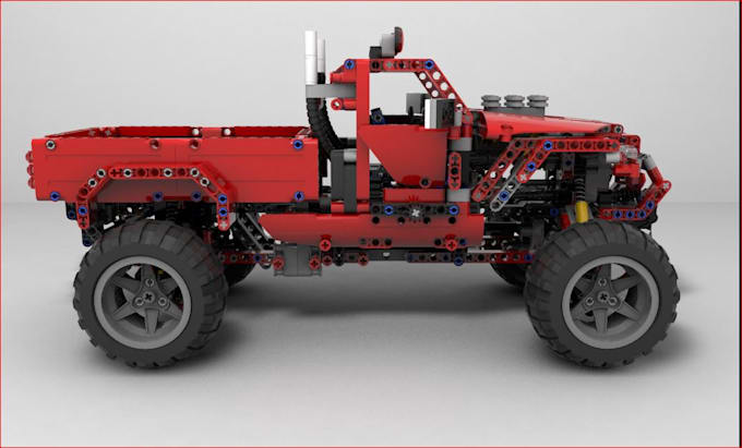 Gig Preview - Create 3d lego model of your car, plane, building with your manual instruction