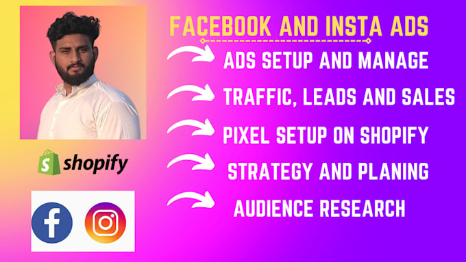 Gig Preview - Be your facebook and instagram ads campaign manager, run shopify fb ads