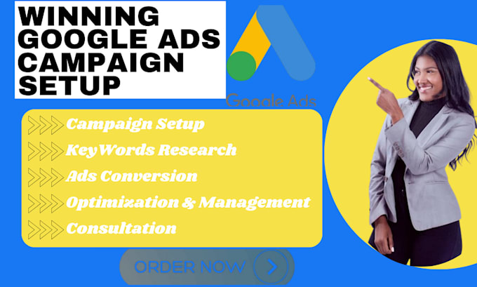 Gig Preview - Google ads adwords PPC campaign adsense manager search display pmax verification