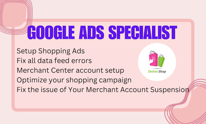 Bestseller - setup and manage google shopping ads for ecommerce stores