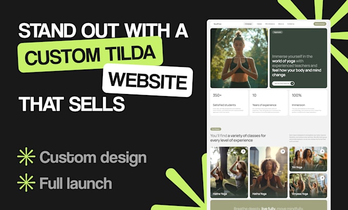 Gig Preview - Design and develop a website on tilda for your business