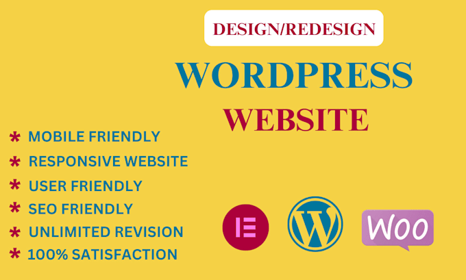 Gig Preview - Develop wordpress website design with responsive web design