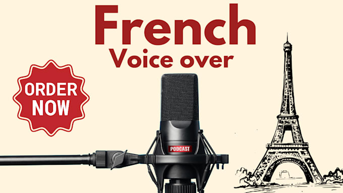 Gig Preview - Record professional female french voice over in 24h