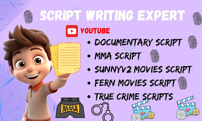 Gig Preview - Faceless youtube video documentary true crime script sunnyv2 fern movie script