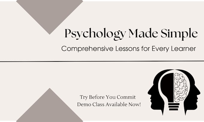 Gig Preview - Teach psychology with clarity and expert guidance