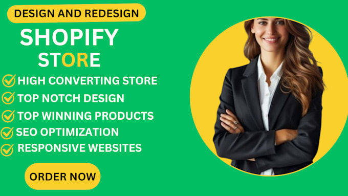 Gig Preview - Shopify website redesign shopify redesign shopify store design shopify design