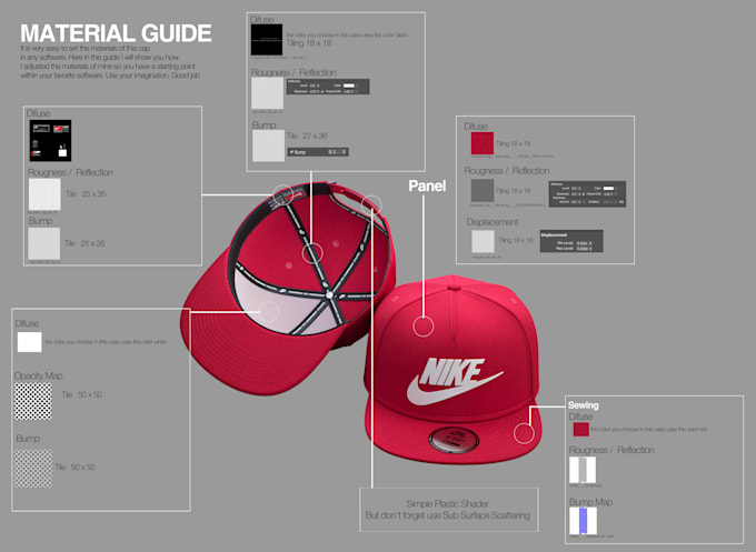 Gig Preview - Do 3d cap design 3d hat 3d headwear 3d garment 3d fashion