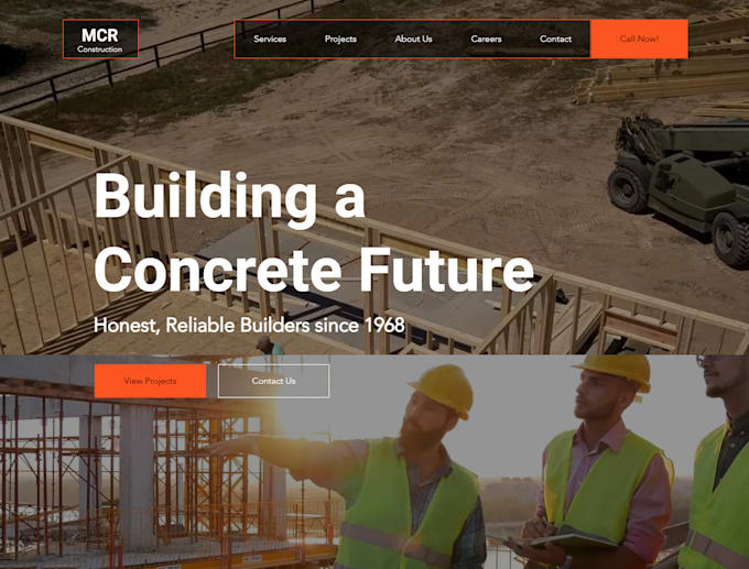 Gig Preview - Design contractor, construction, roofing, hvac, remodeling, plumbing website