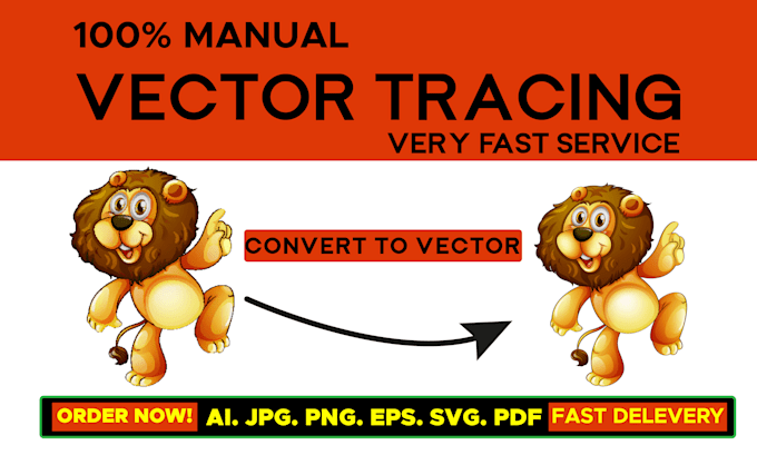 Gig Preview - Perfectly trace logo or image in vector in a few hours