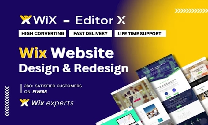 Gig Preview - Do custom wix website design or edit, redesign wix website