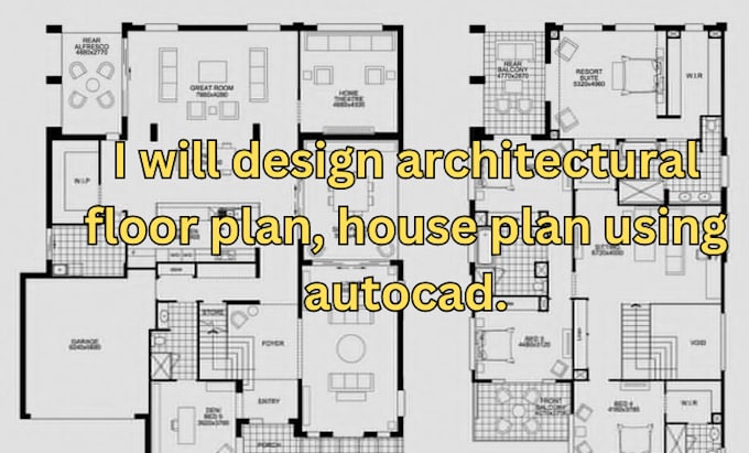 Gig Preview - Design architectural floor plan, house plan using autocad