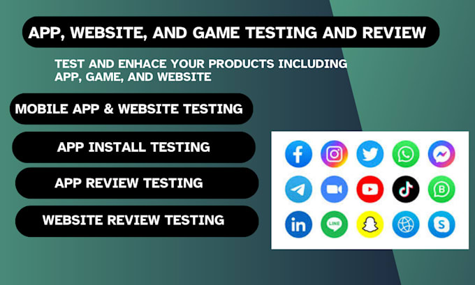 Gig Preview - Do user testing and review your app, game, website