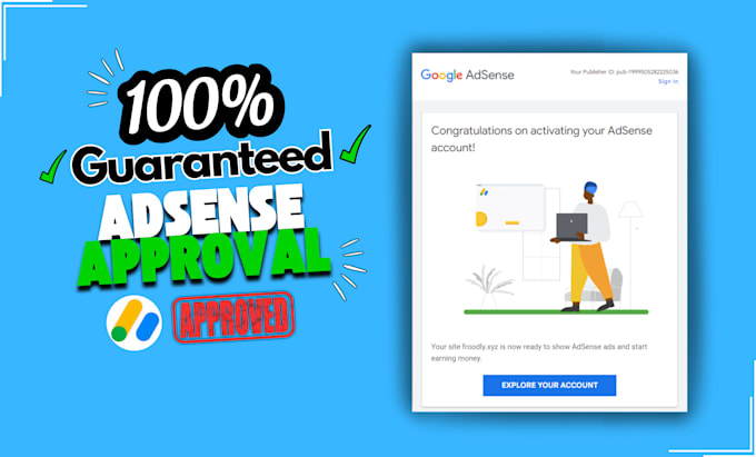 Gig Preview - Provide guaranteed google adsense approval service for your site