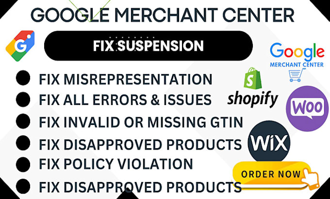 Bestseller - fix google merchant center suspension and misrepresentation problem