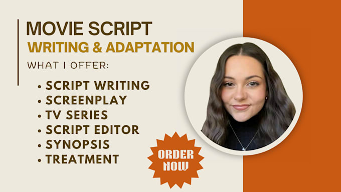 Gig Preview - Expertly turn novel to screenplay adaptation for movies, TV series, or scripts