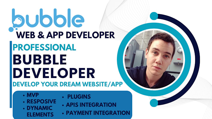 Gig Preview - Be bubble developer, bubble io developer, build bubble app, bubble website