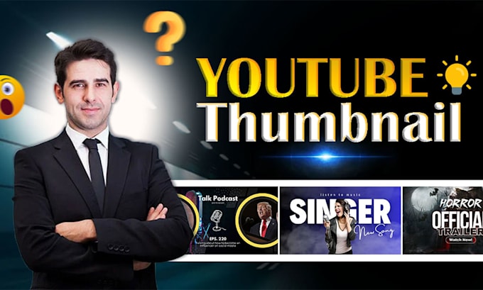 Gig Preview - Design eye catching attractive youtube video thumbnail within 24 hours