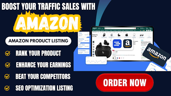 Gig Preview - Do amazon seo, amazon listing optimization, amazon product listing