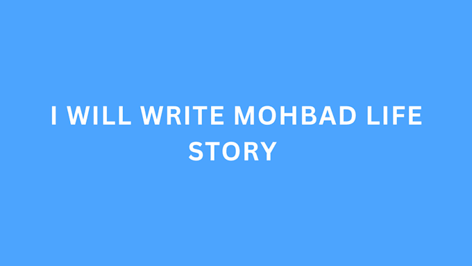 Gig Preview - Write mohbad story, mohad life story